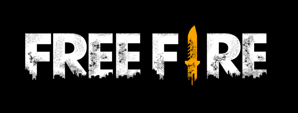 logo de free fire con fondo negro