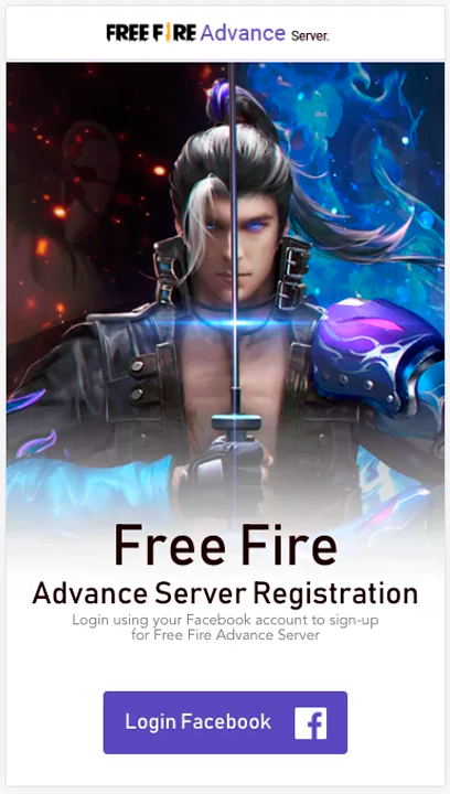 registrarse en el servidor avanzado de free fire